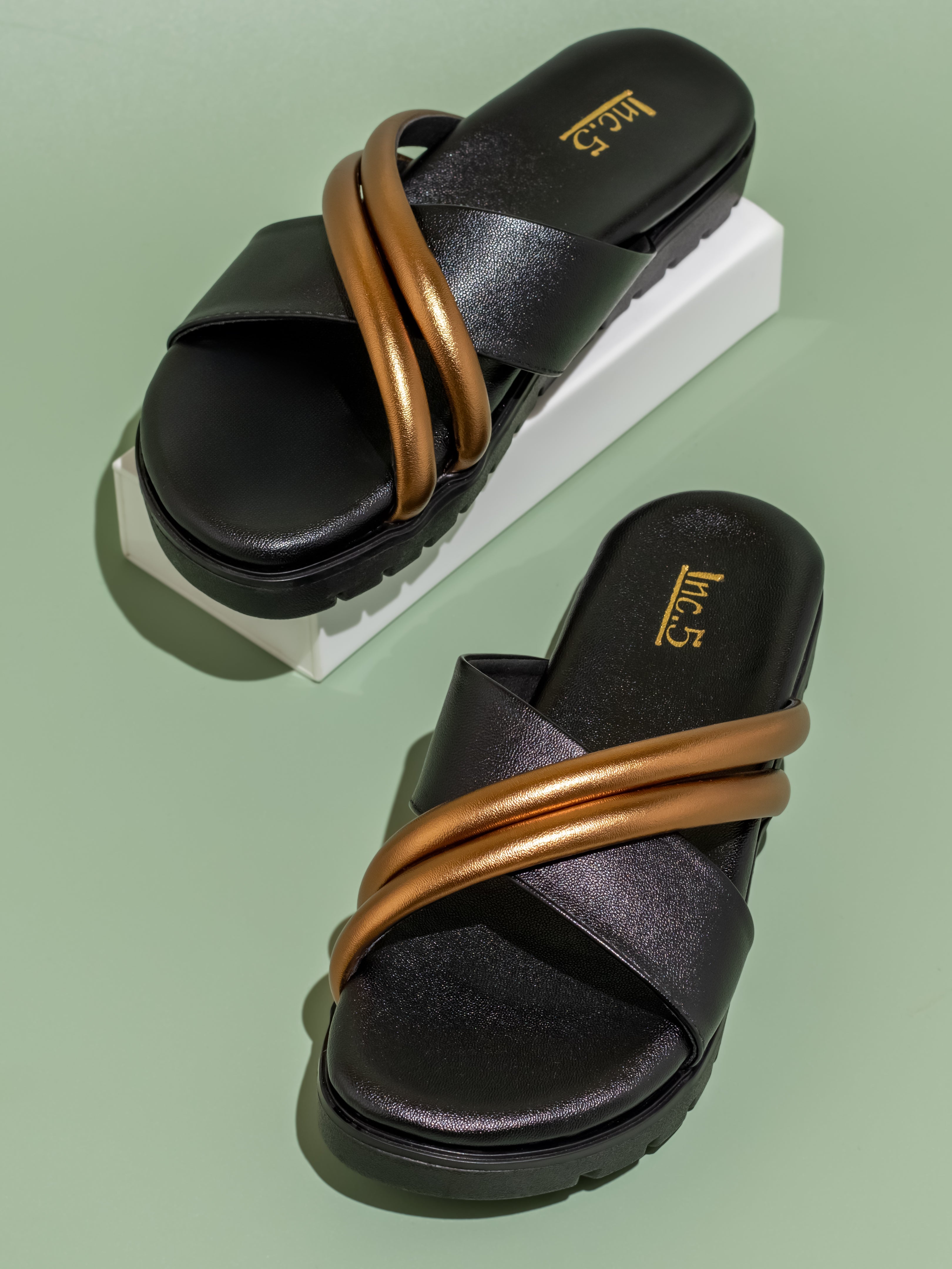 Women Black Open Toe Comfort Heels