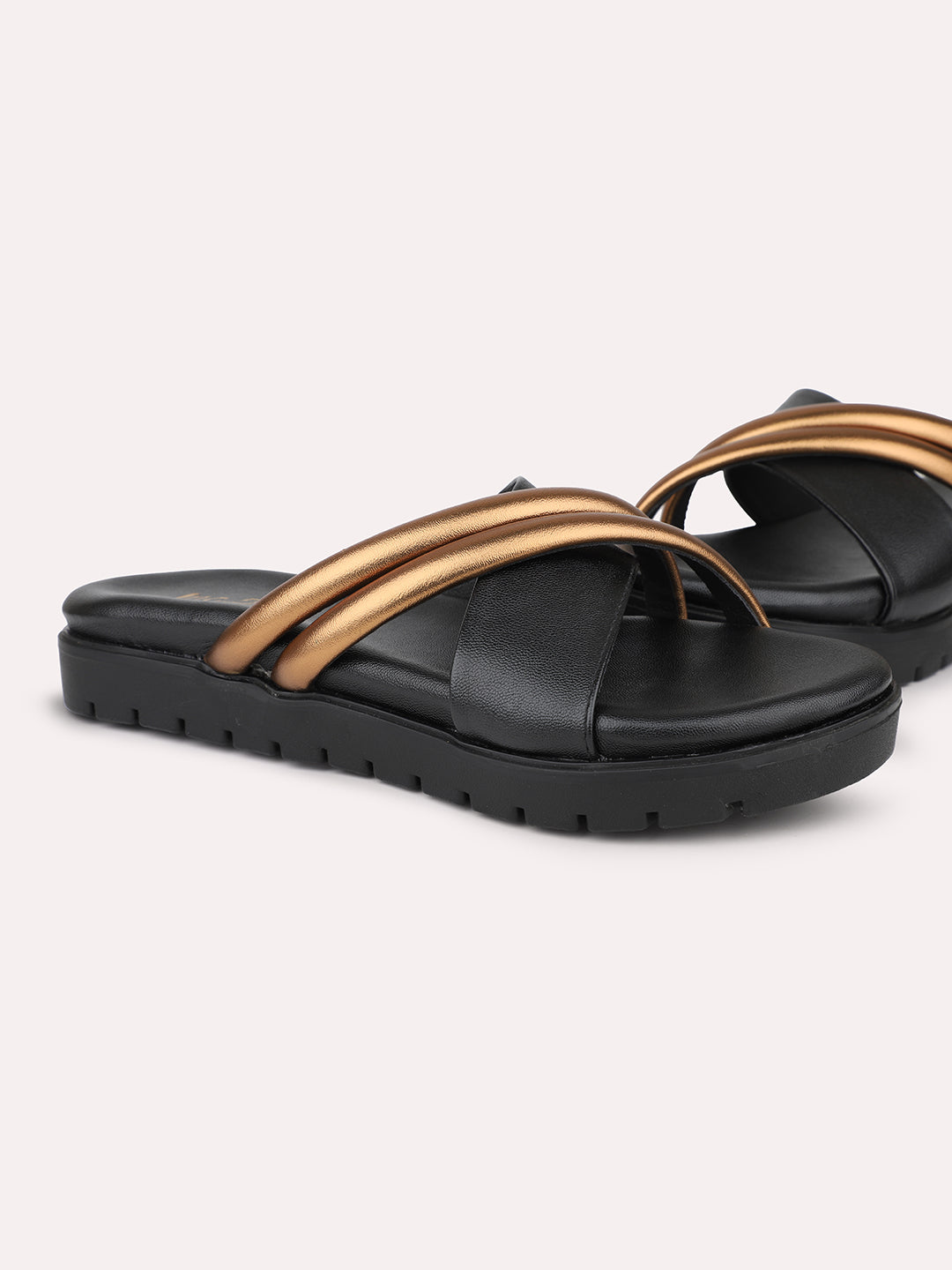 Women Black Open Toe Comfort Heels